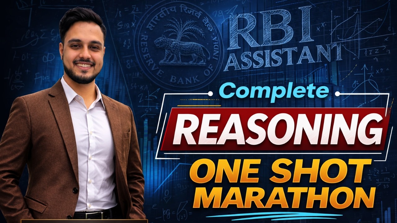 🔥  Reasoning Marathon🔥 One Shot for SBI, IBPS, RRB & RBI | Bank Exam 2026 | Er. Shailesh Roy |