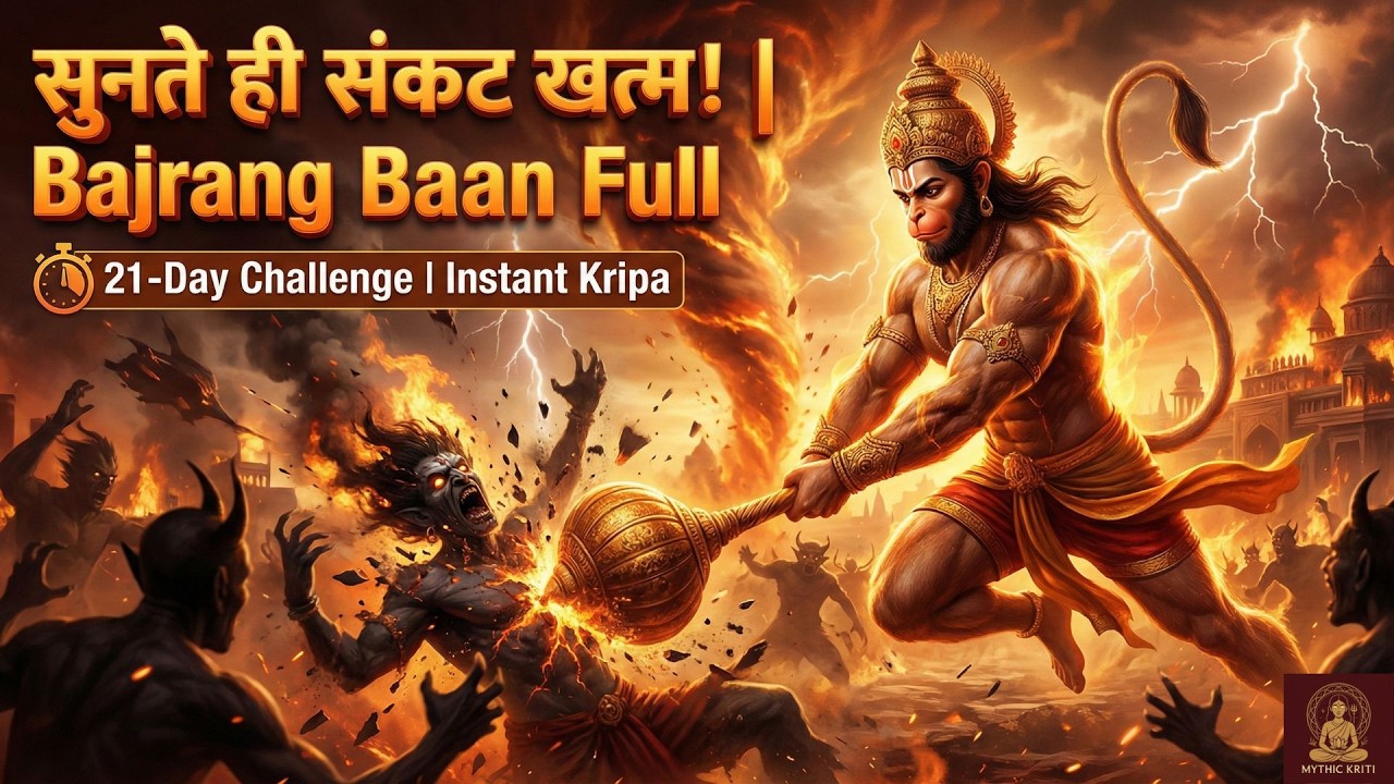 बजरंग बाण सुनते ही बाधा दूर! | AI Visuals | Sankat Mochan Hanuman Kripa | 5M+ Views क्यों? 🔥🙏