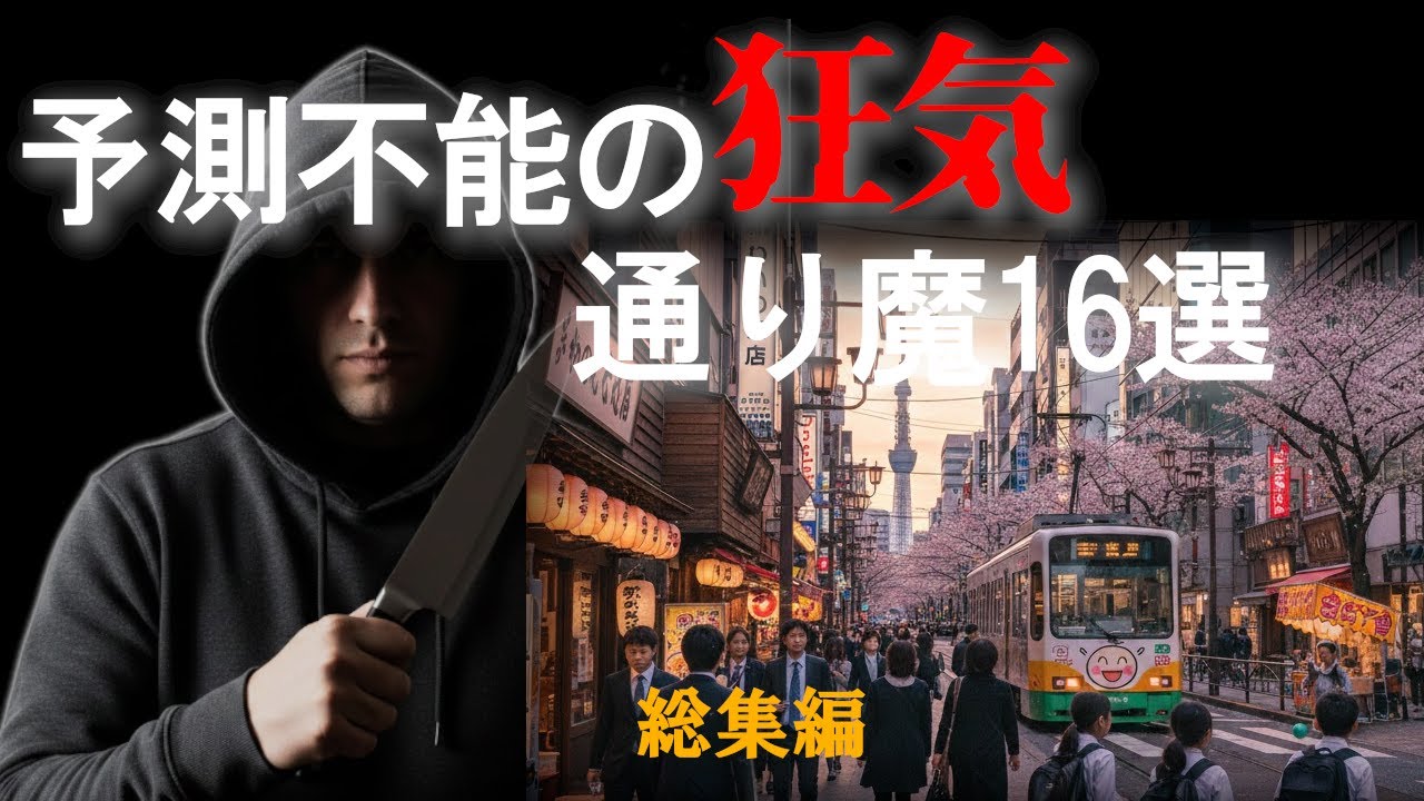 その場にいただけの理不尽「通り魔事件」16選　【平成事件　総集編】