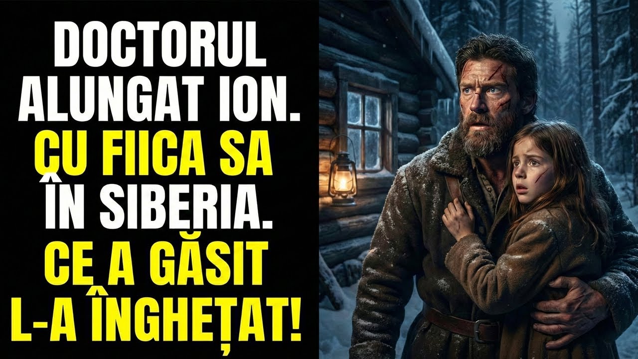 Doctorul Ion, dezonorat, strângându-și la piept fiica obosită, a ajuns la căsuța bunicului din taiga