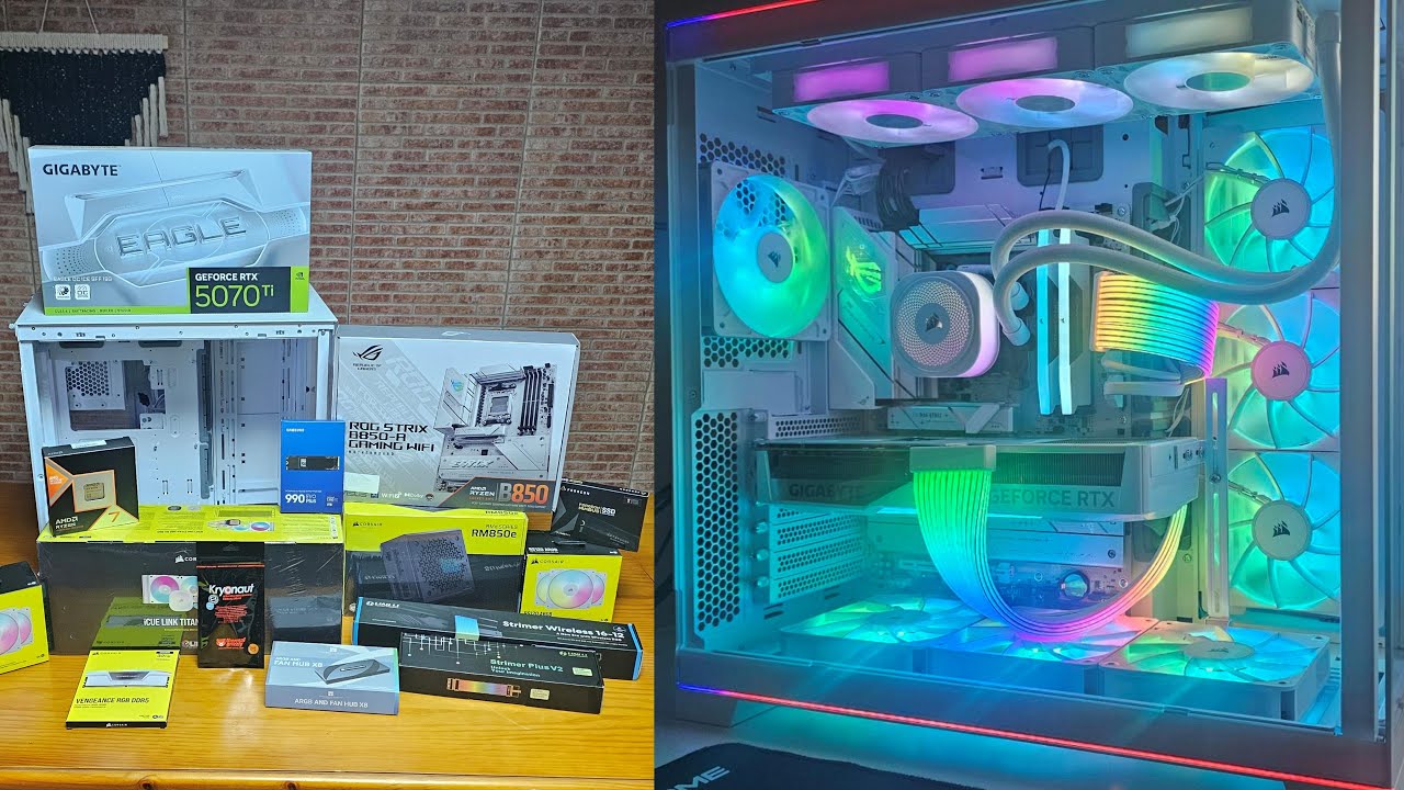 ✅️ Montaje de PC GAMING 4K para 2025 - RTX 5070 Ti / Ryzen 7 9800X3D / 32GB DDR5 para jugar en ULTRA