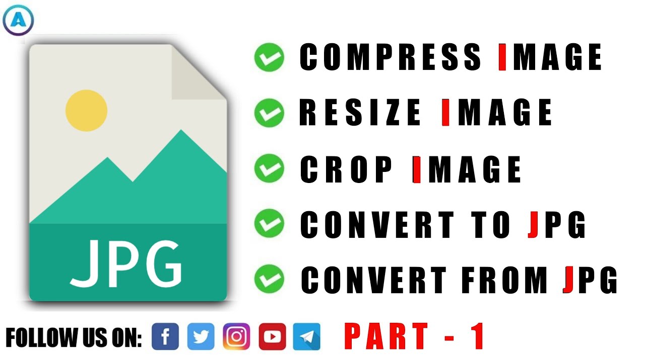 How to Compress Resize Crop Convert Image file without any software