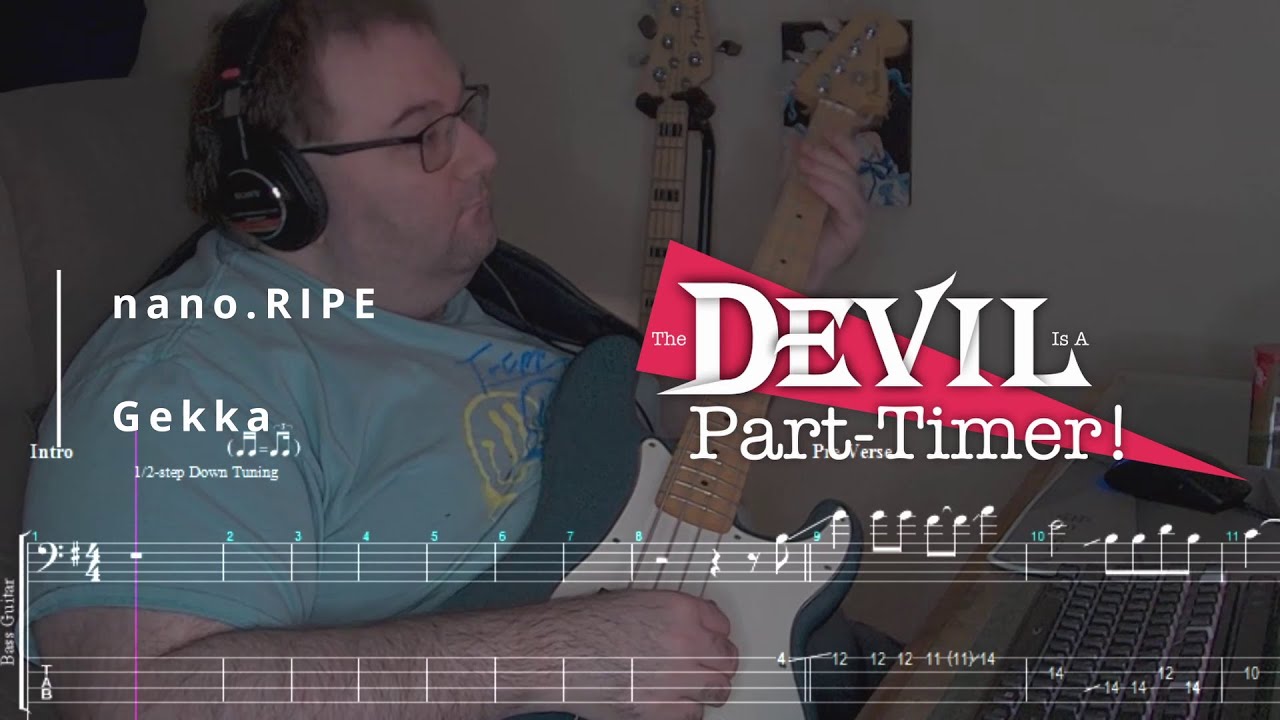 nano.RIPE - Gekka | Bass Cover & Play-Along TAB
