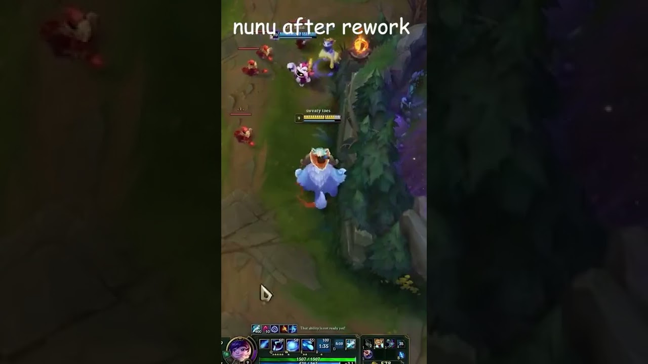 NUNU before rework vs after rework😅 #shorts #leagueoflegends #lolclips