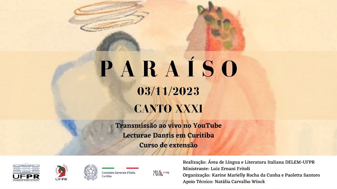 03/11/2023 - CANTO XXXI - PARAÍSO