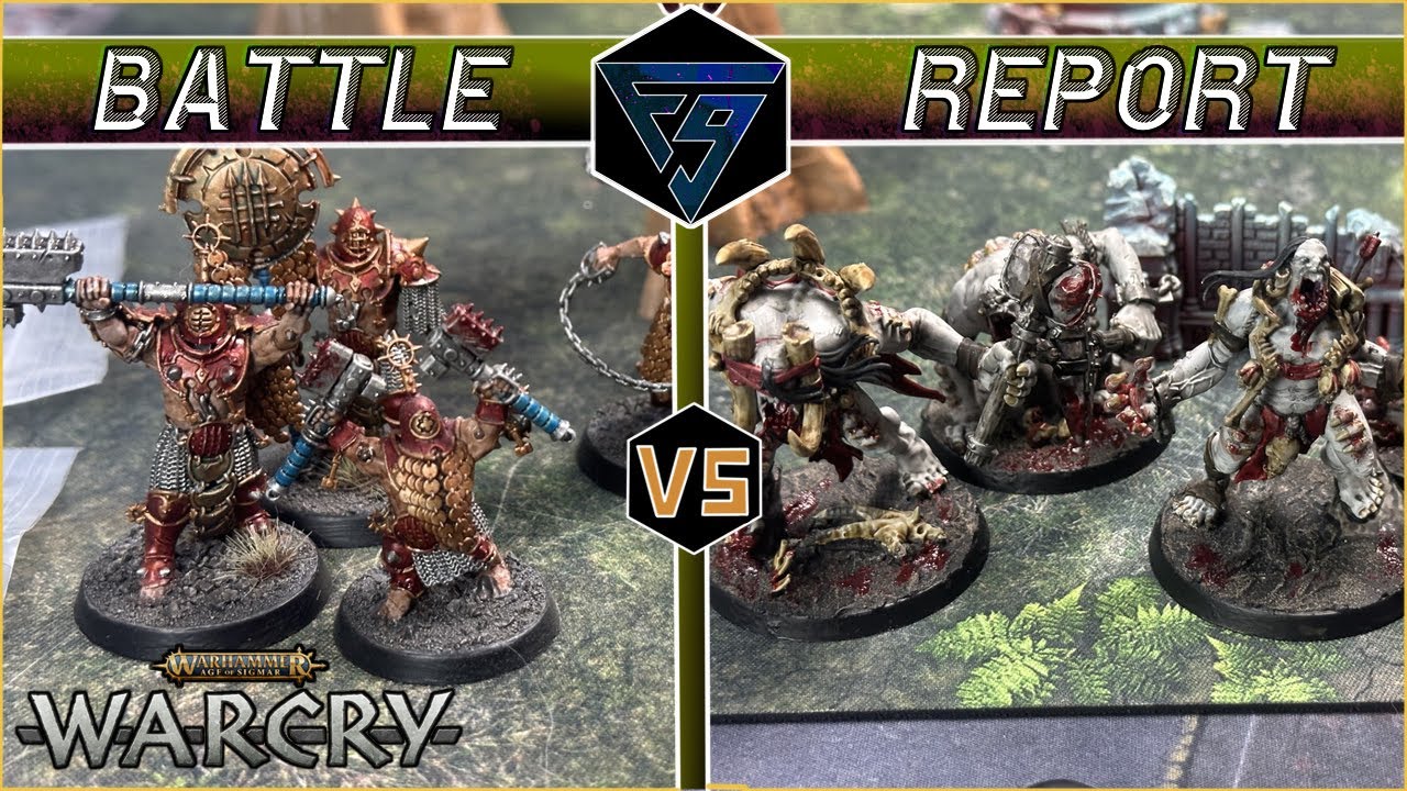 Warcry Battle Report: Iron Golems VS Gorger Mawpack