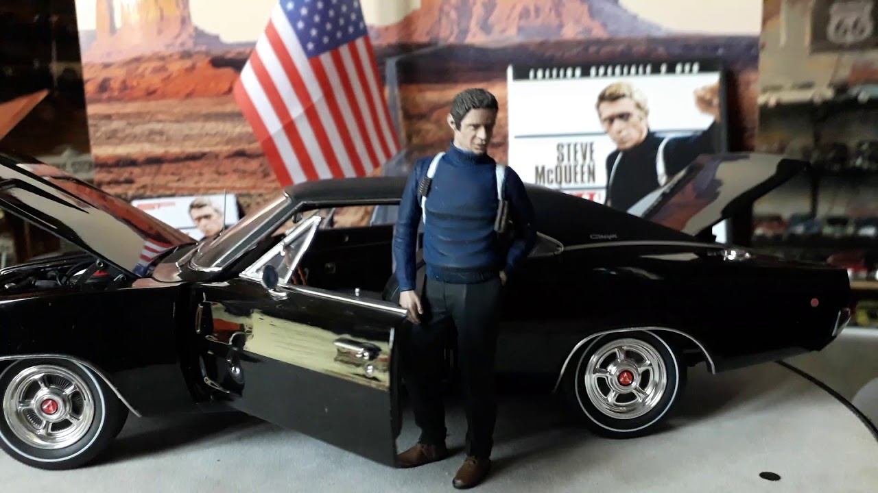 Bullitt Movie 1968 1/18 1968 Dodge Charger R/T ERTL Authentic Diecast