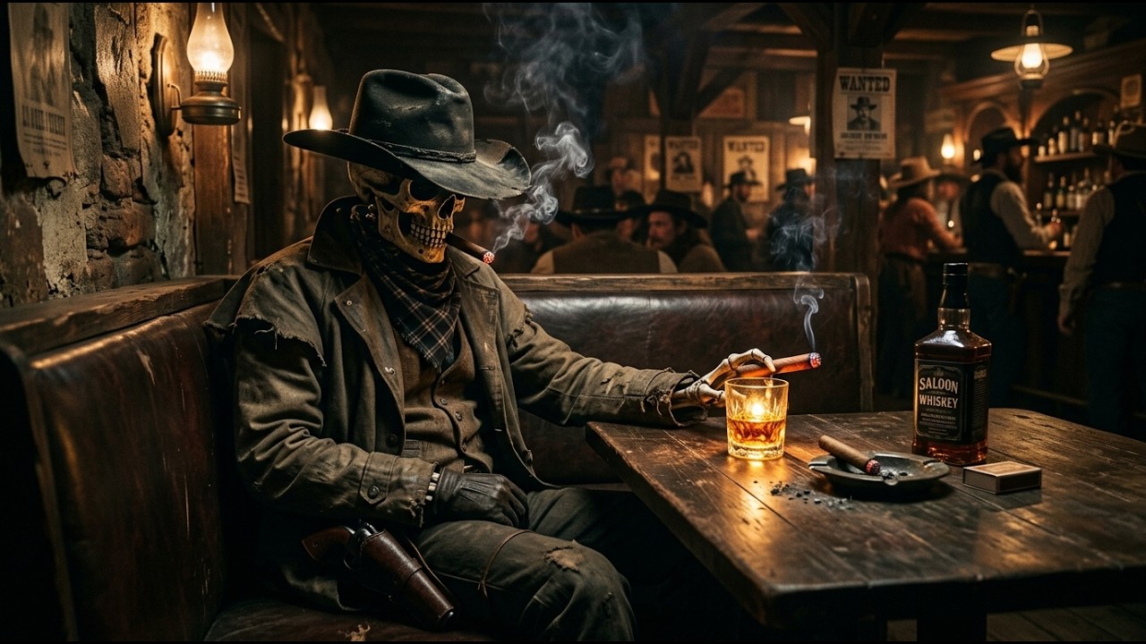 The Midnight Skeleton Guitar | Dark Country Saloon
