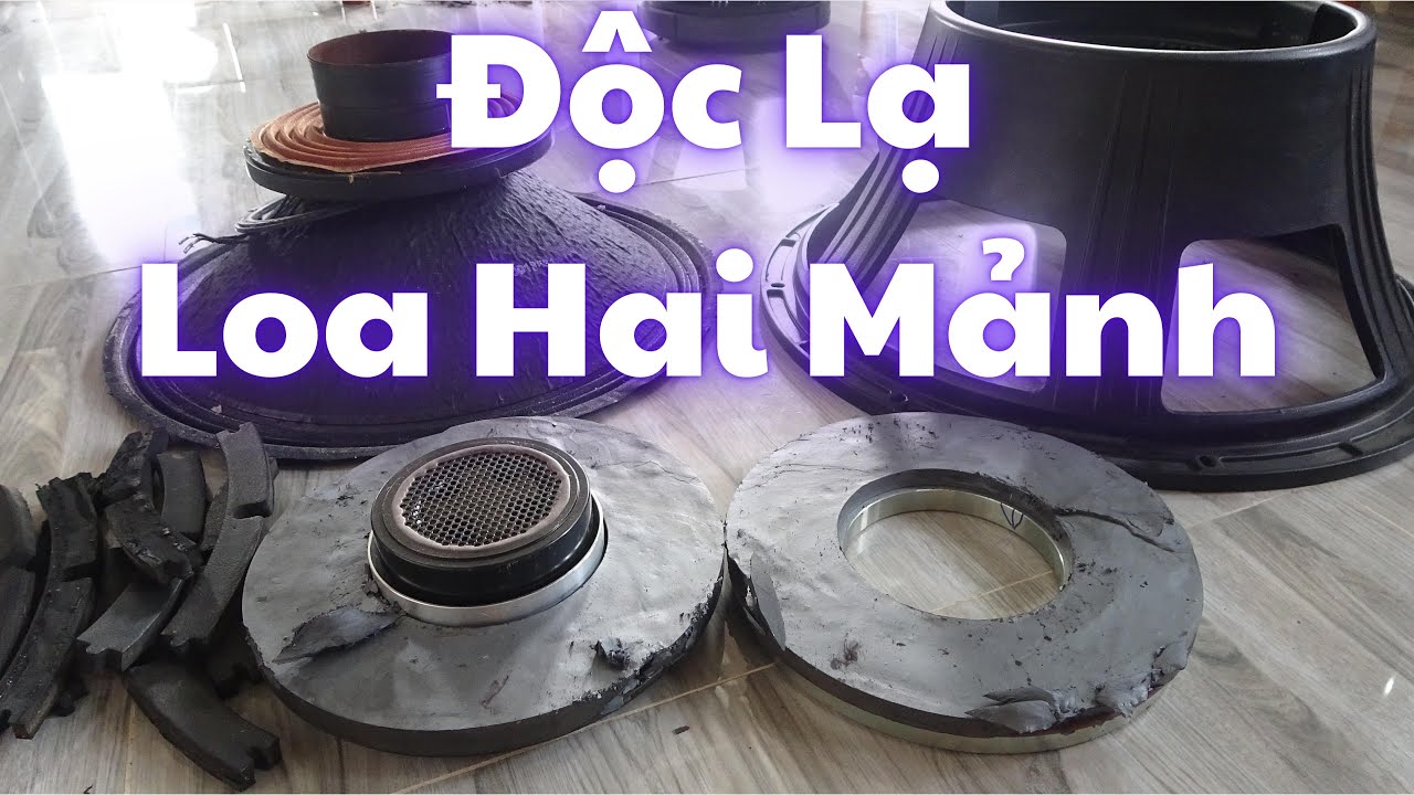 Phục Hồi Loa Hai Mảnh Paudio C18-650EL, Loa Vỡ Từ