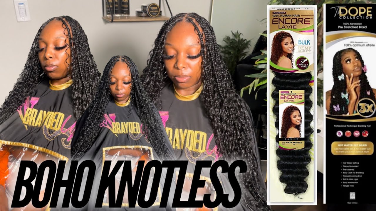 Full Bohemian Knotless Tip + What hair I Use‼️ This changed the game for me| Dopeaxxpana