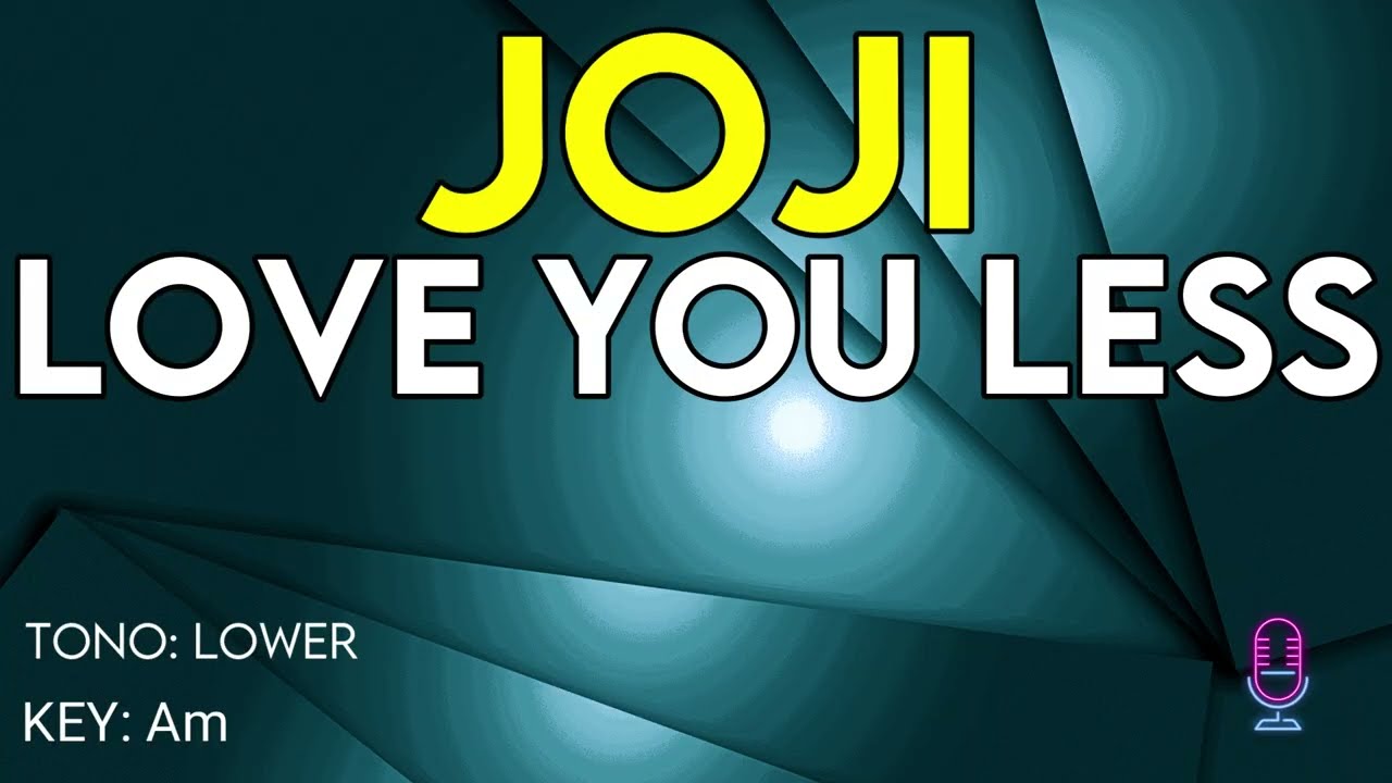 Joji - Love You Less - Karaoke Instrumental - Lower