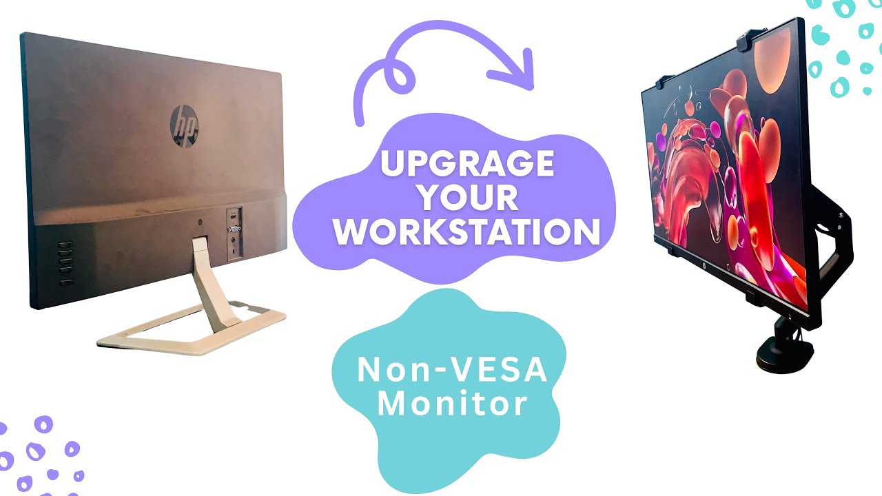 Convert a Non-VESA Monitor to VESA Mount – Easy & Affordable Solution!