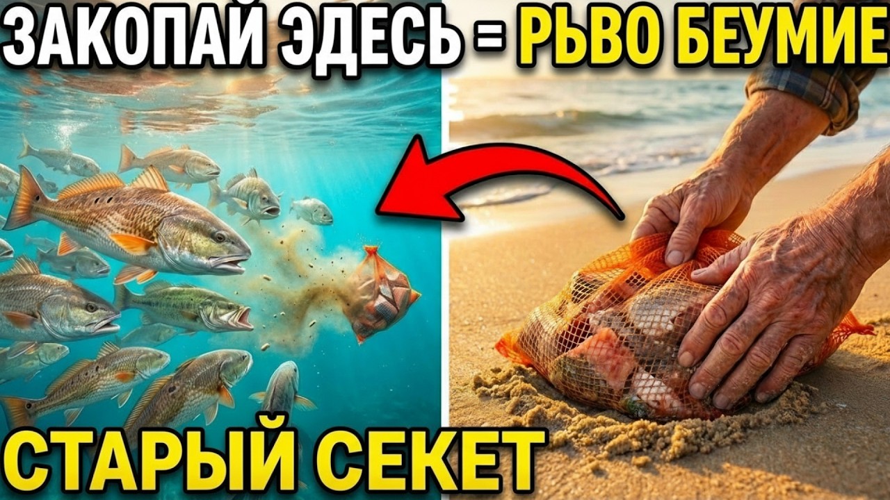 Закопай ЭТО в песок у берега — и рыба сама зайдёт в зону