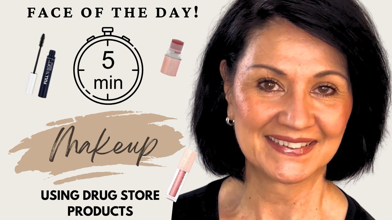 Easy 5 Minute Makeup Anyone Can Do / Mature Makeup / Using Drugstore Makeup / GRWM