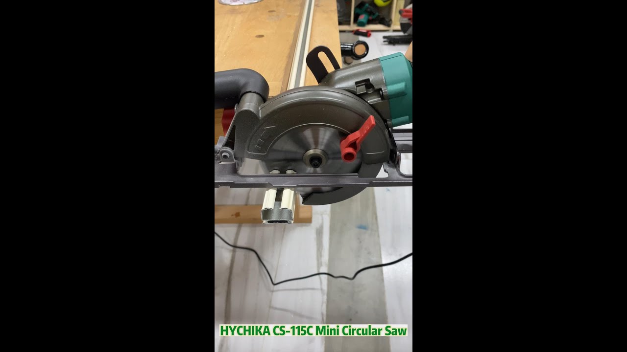 Unboxing, attachments installation, tutorial, and solutions! | HYCHIKA -CS-115C Mini Circular Saw