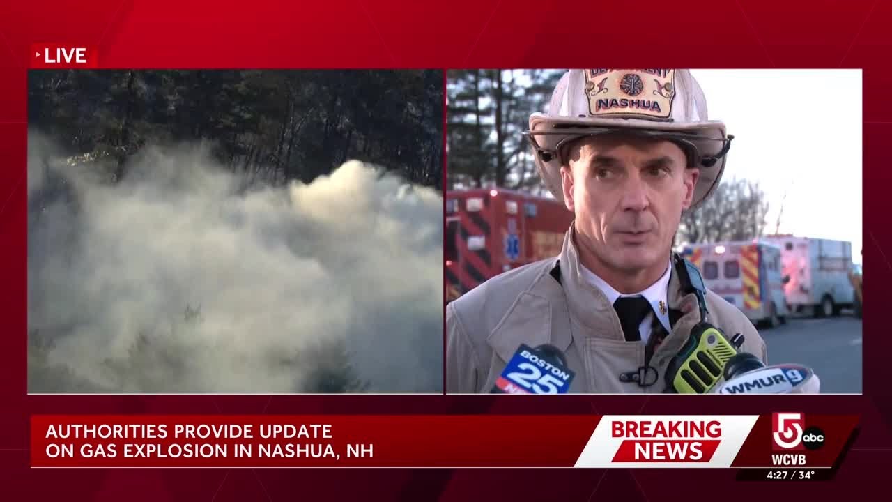 Nashua fire chief, fire marshal speak after gas explosion at mental health center