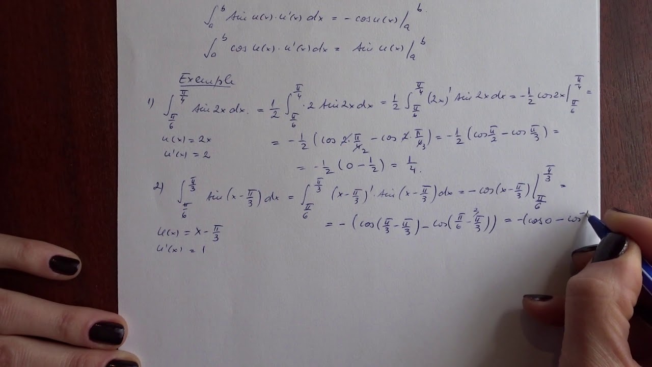 Calculul integralelor definite - Prima metoda de schimbare de variabila -p5