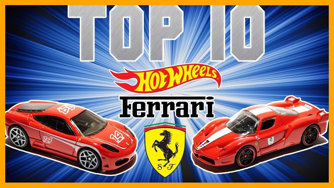 TOP 10 HOT WHEELS FERRARI + RACE !!!!