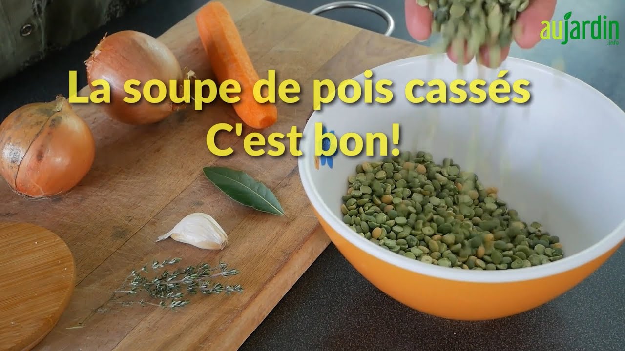 La SOUPE de POIS CASSÉS, une RECETTE FACILE BONNE pour la SANTÉ et le PALAIS