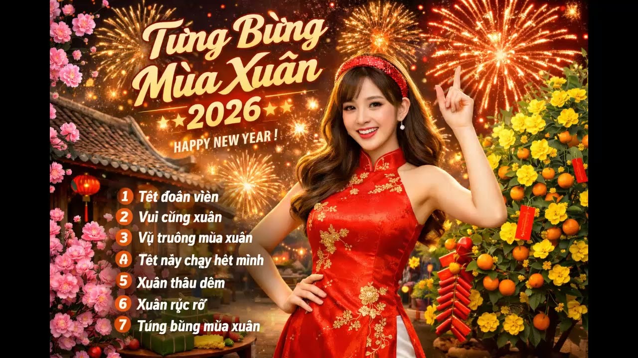 LK NHẠC XUÂN 2026 MỚI NHẤT - NHẠC DANCE TẾT - HAPPY NEW YEAR 2026
