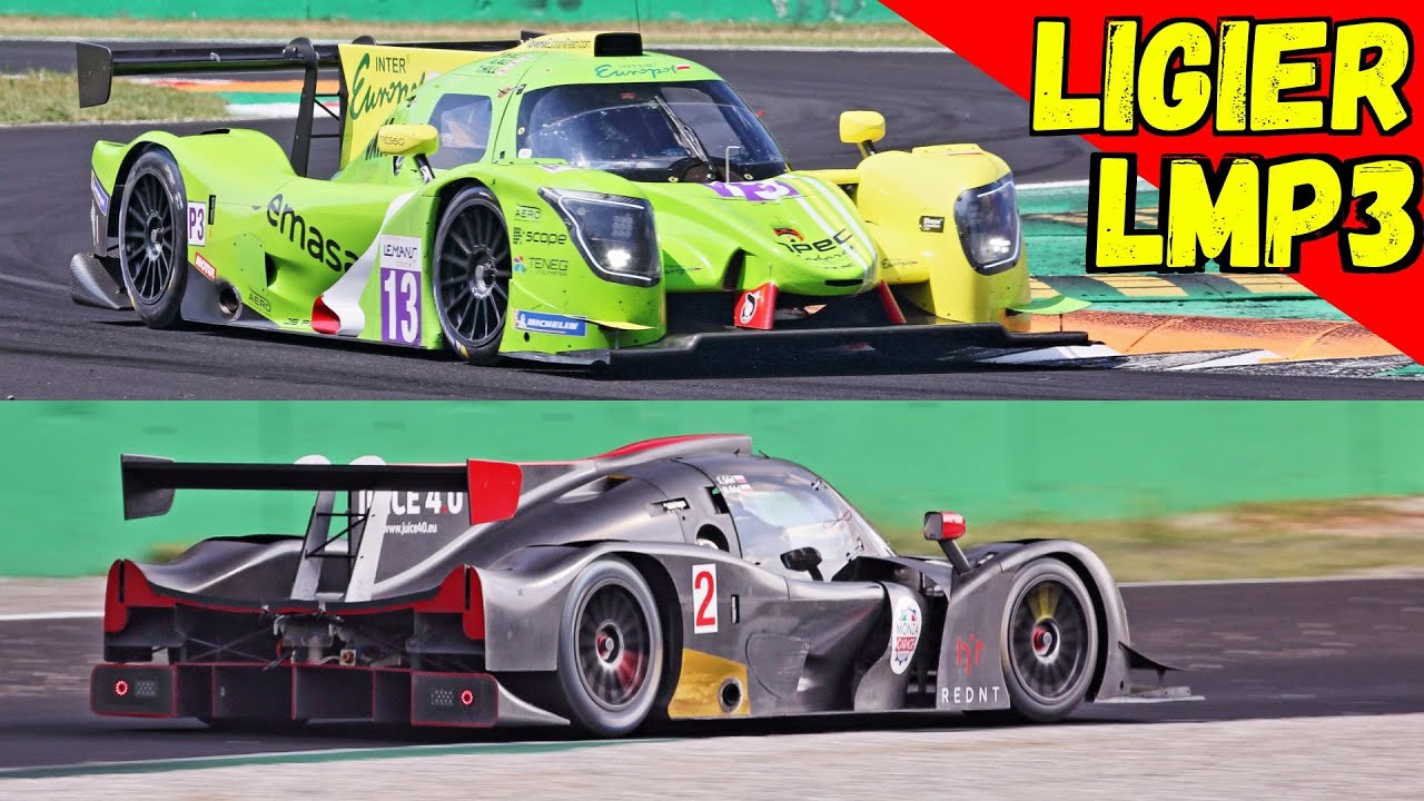 Ligier JSP 320 & JSP3 LMP3 Sport Prototypes at Monza Circuit - 460Hp 5.6-Litre Nissan VK56 V8 Engine
