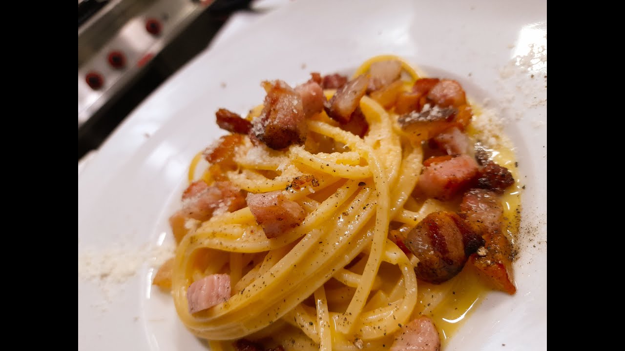 La Carbonara* perfetta è una cosa seria...🥚🍝🤙😜Chef Massimo Scirocco