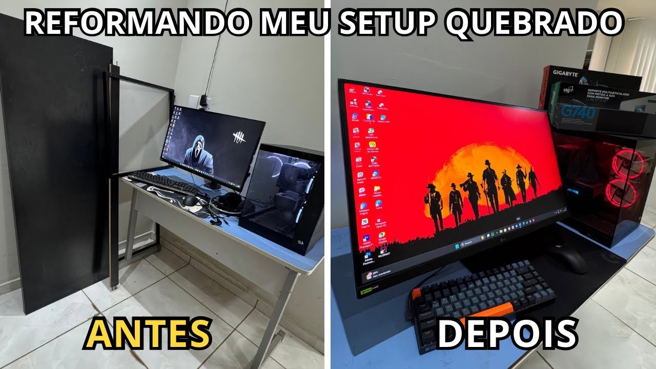 Quebrei meu Setup e Tive Que Reforma-lo com Alguns Itens Novos!