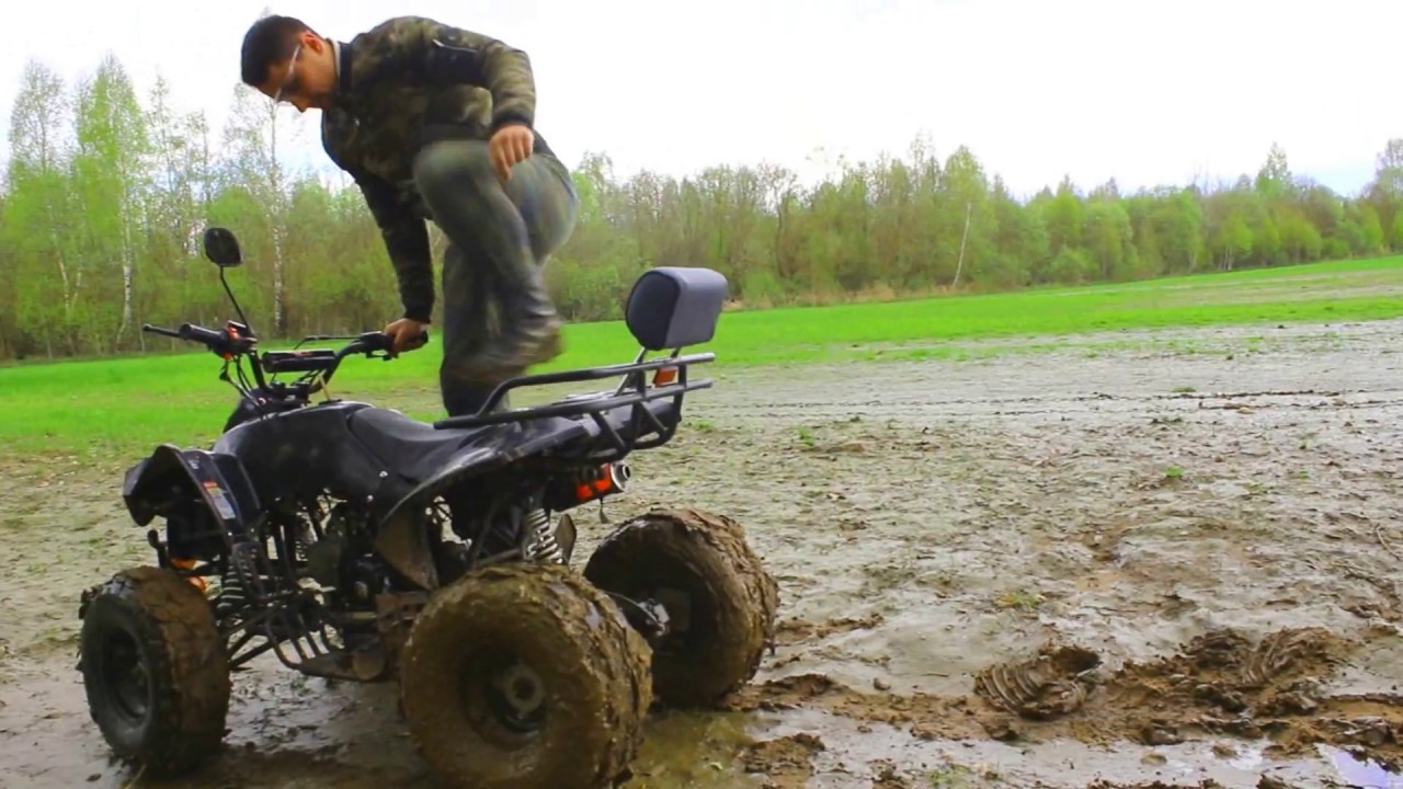 Китайский квадроцикл KXD Warrior 125 Испытания Квадра Китай. Поломки.Бездорожье