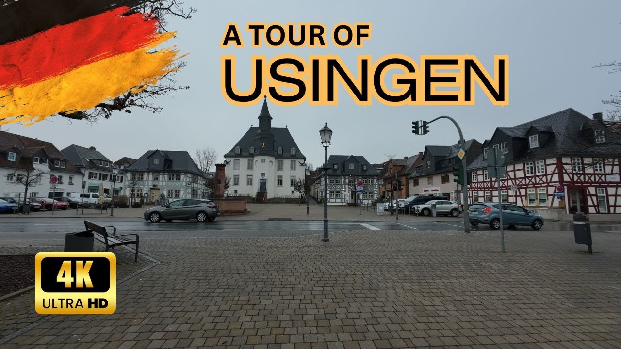 USINGEN | Stadtrundgang Usingen im Taunus, Hessen! Wo ist ein B&auml;cker? (4k und 60FPS)
