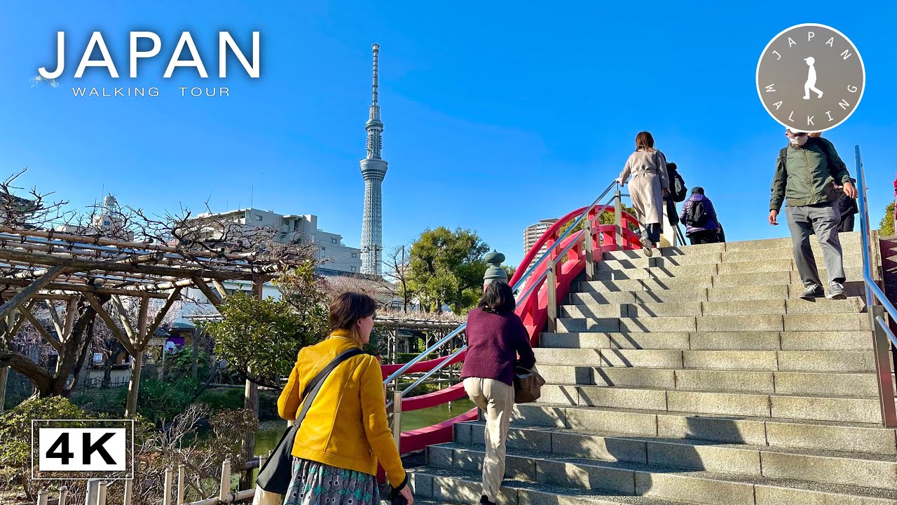 Walking from Kameido to Tokyo Skytree | One Hour in Tokyo【4K】