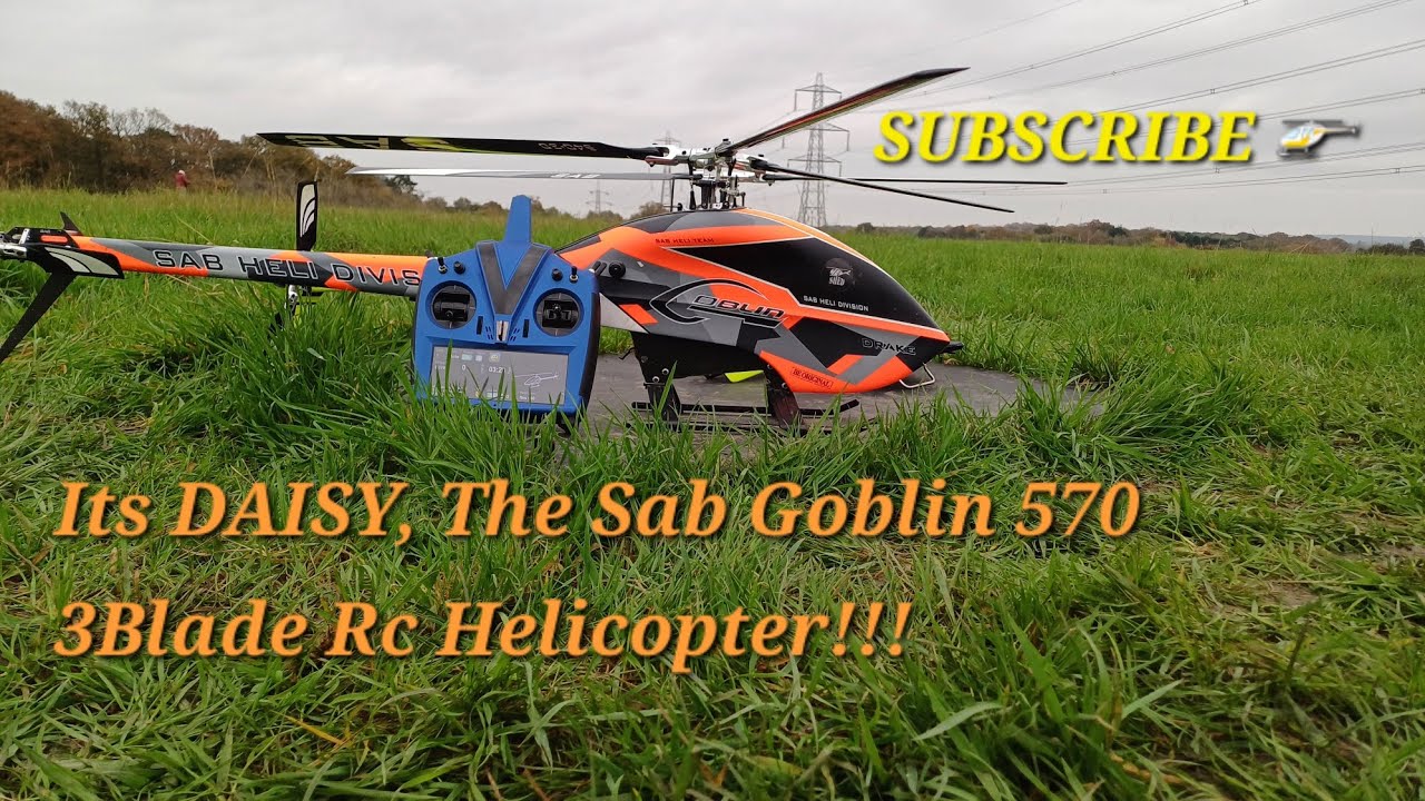 3Blade Sab Goblin 570 6S Rc Helicopter. AKA, Daisy. let's fly 🚁