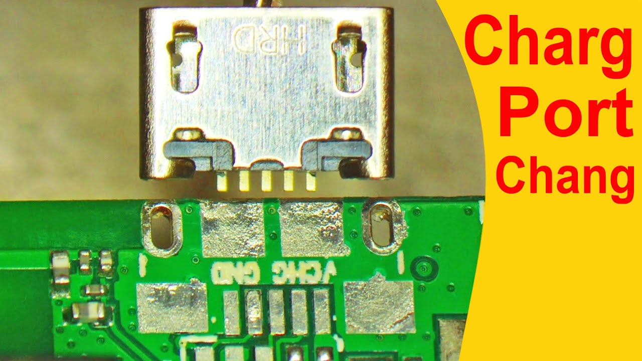 How to change any android mobile phone Micro USB Charging port jack easily