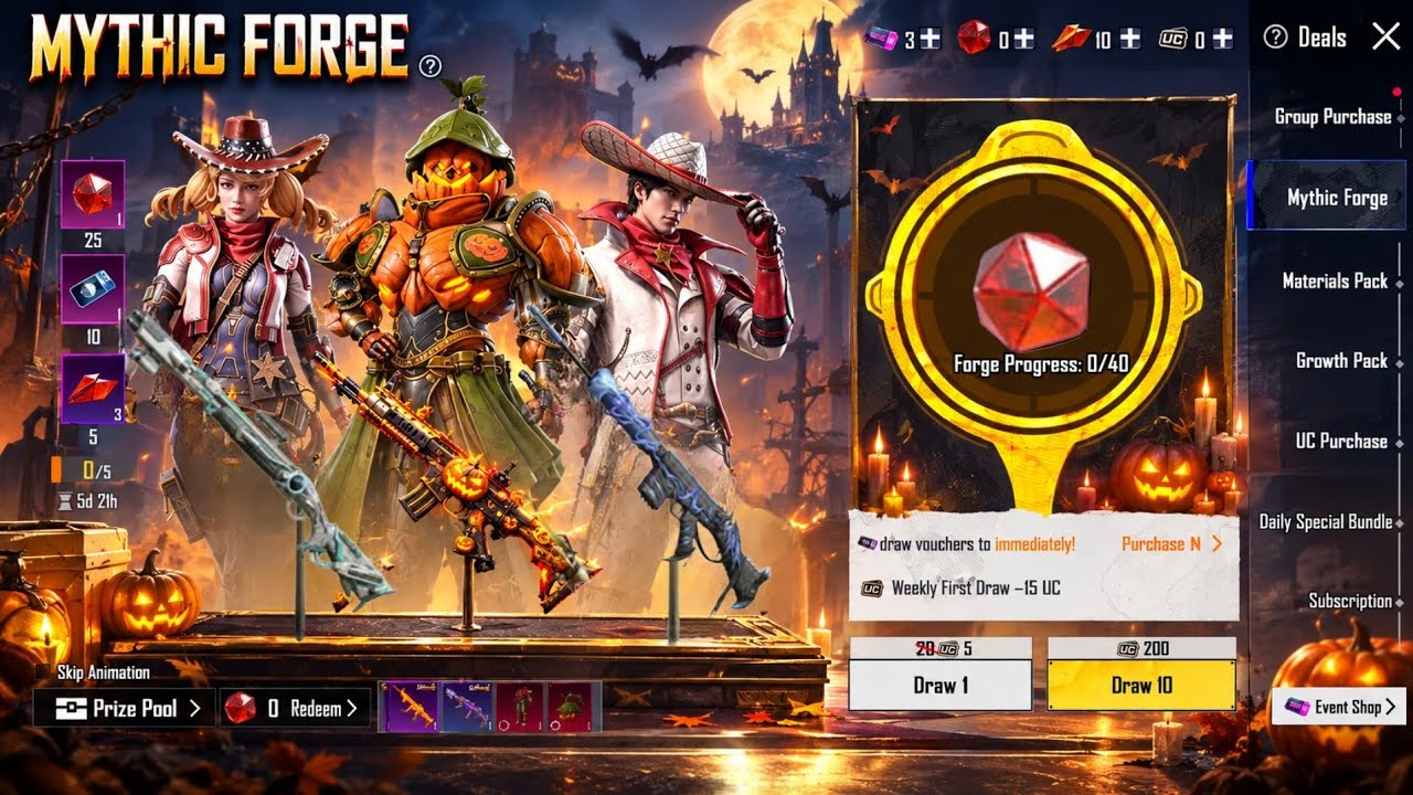 BIGGEST CHANGE 😱 BGMI NEXT MYTHIC FORGE UPGRADE GUN & OUTFIT 🔴 BGMI 4.6 UPDATE MYTHIC FORGE NEW GUNS