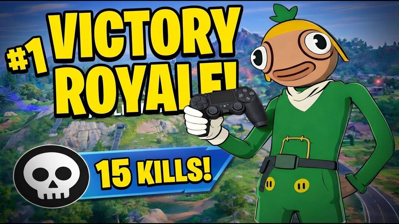 15 KILL *Ranked Battle Royale* Duo Gameplay WIN👑 (Fortnite Chapter 7 PS4 Controller)