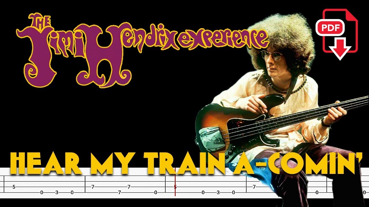 The Jimi Hendrix Experience - Hear My Train A Comin' (🔴Bass Tabs | Notation) @ChamisBass