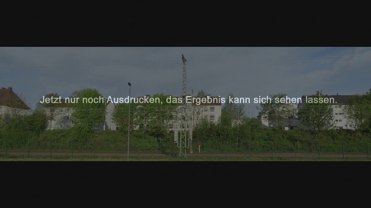 Modellbahn Hintergrund selber machen.