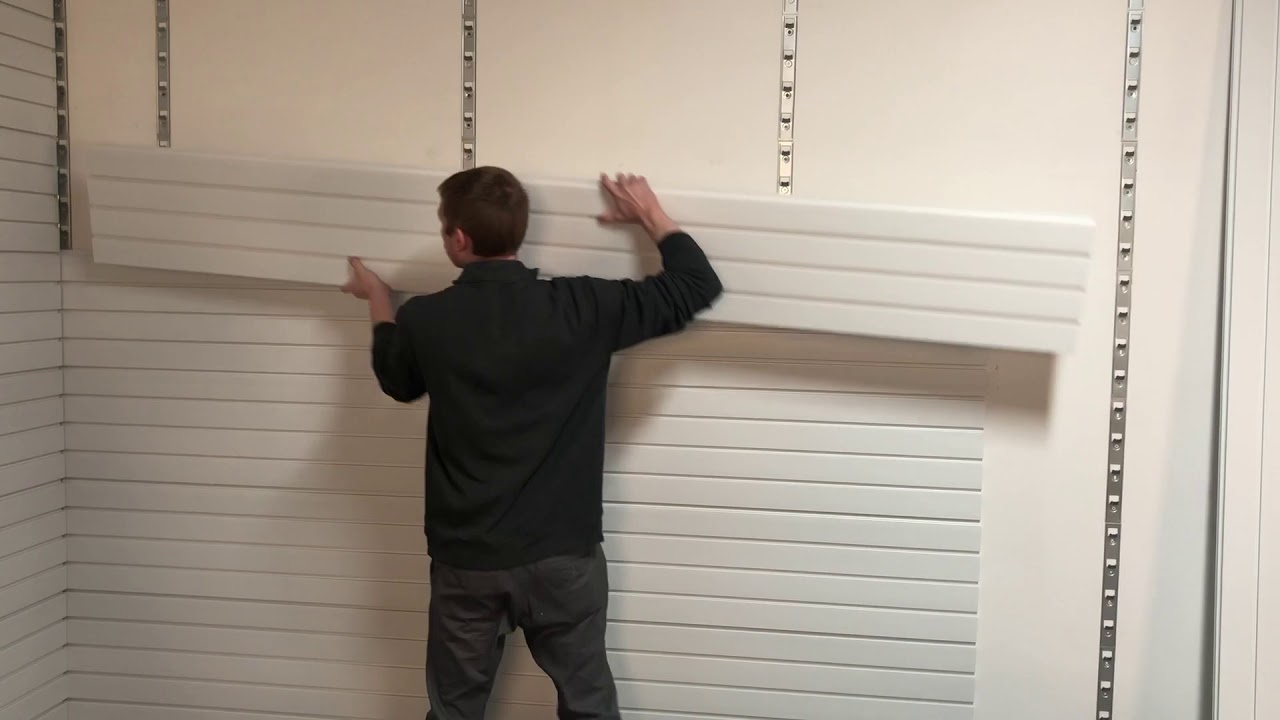 storeWALL - Standard Duty Garage Slatwall Install