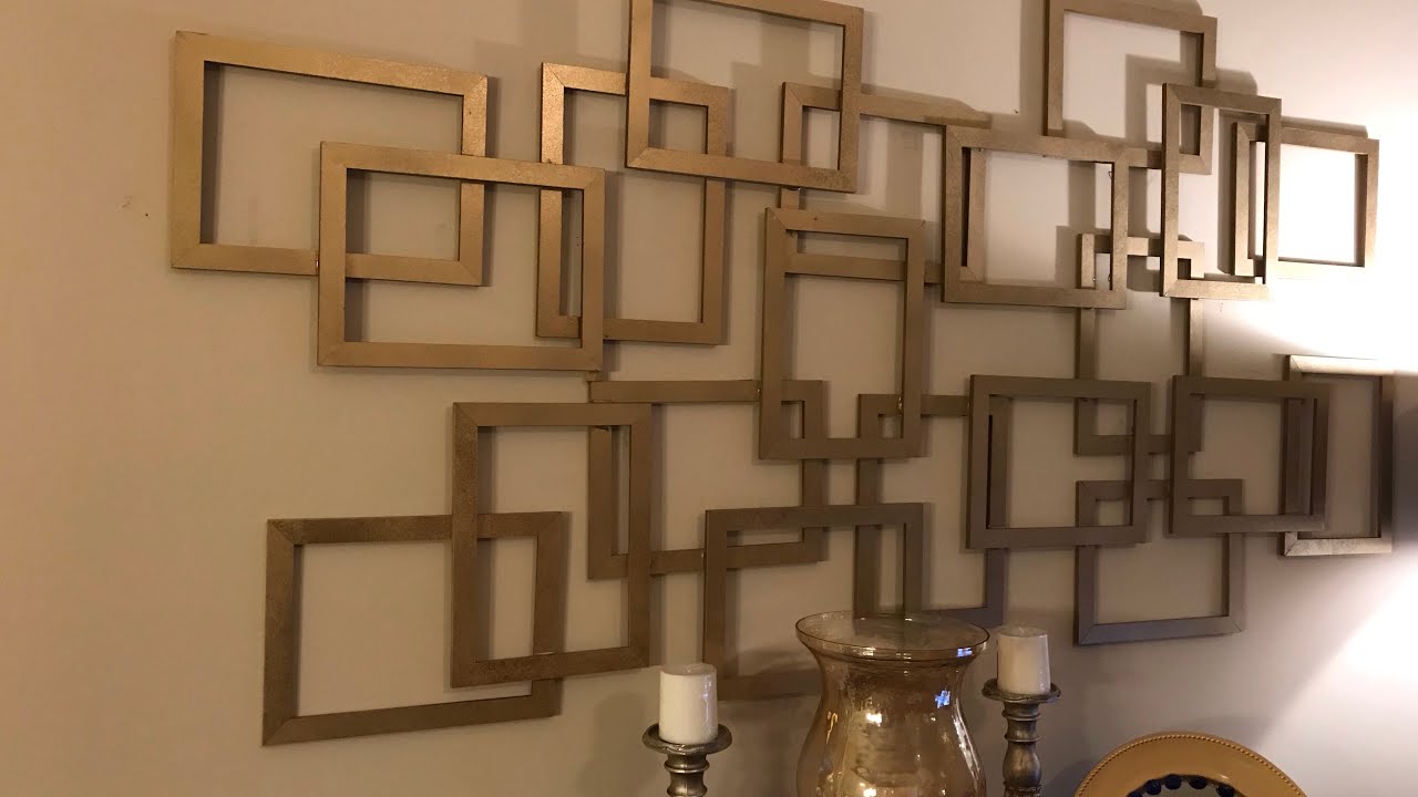 Dollar Tree Diy | Golden Wall Art