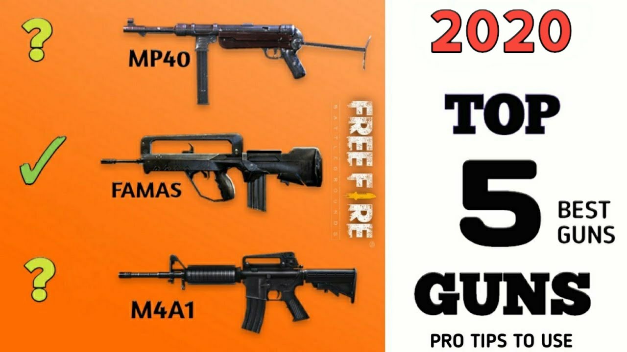 Топ-5 видов оружия / Профессиональные советы по использованию / Free Fire