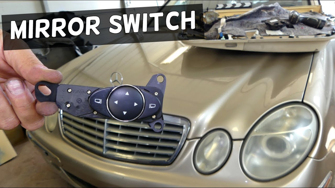 MERCEDES W211 MIRROR SWITCH REPLACEMENT REMOVAL