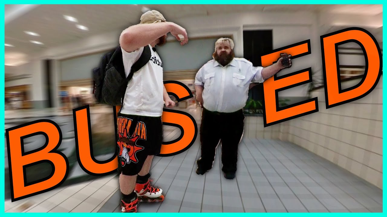 Skating INSIDE Valley Mall