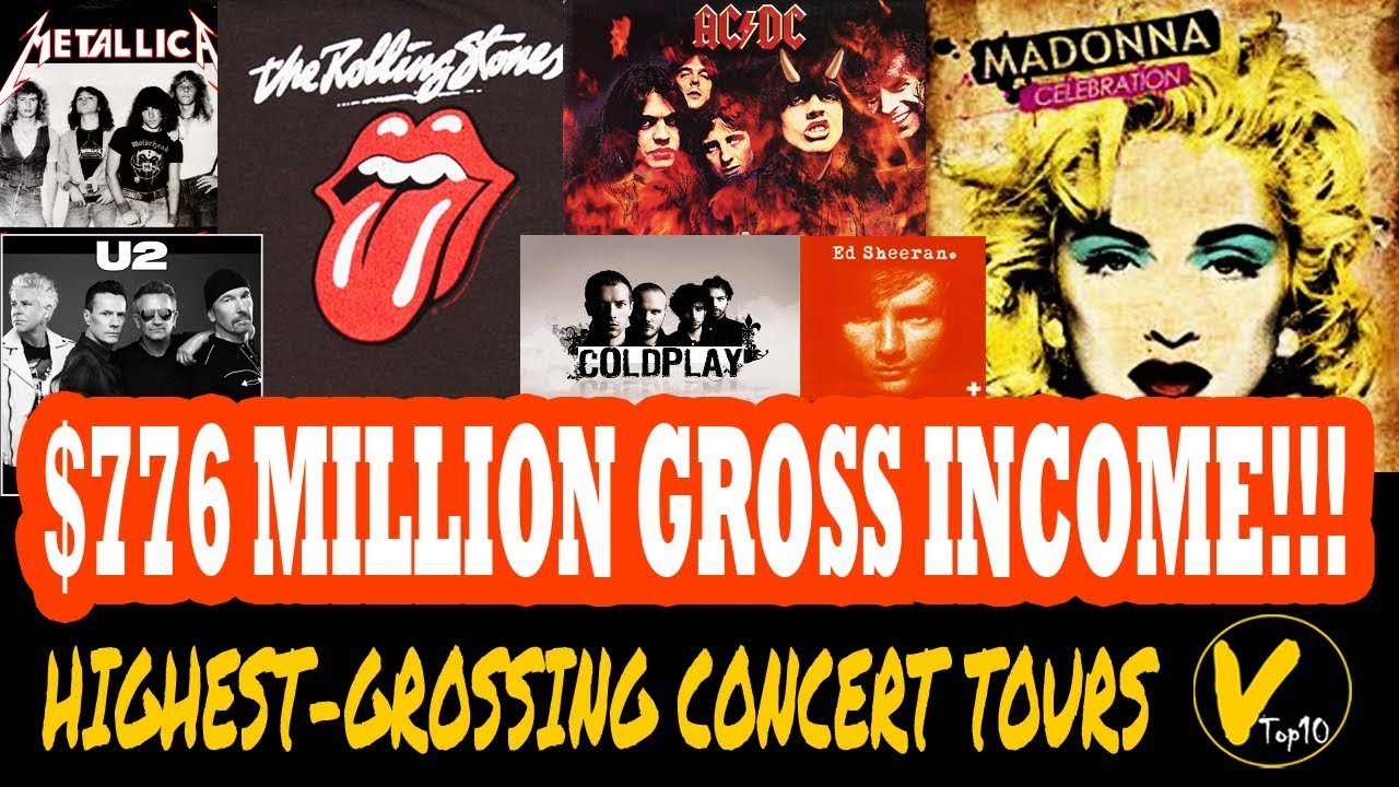 TOP 10 HIGHEST GROSSING CONCERT TOURS OF ALL TIME