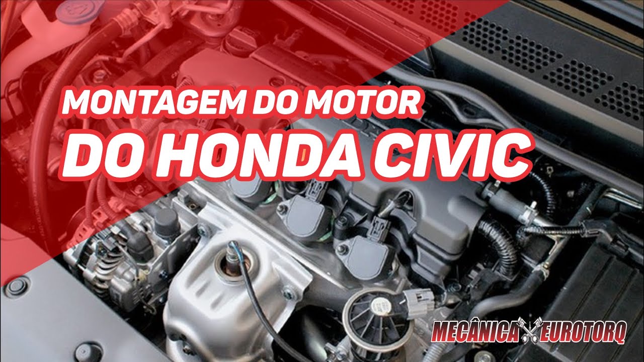 Montagem do motor do Honda Civic