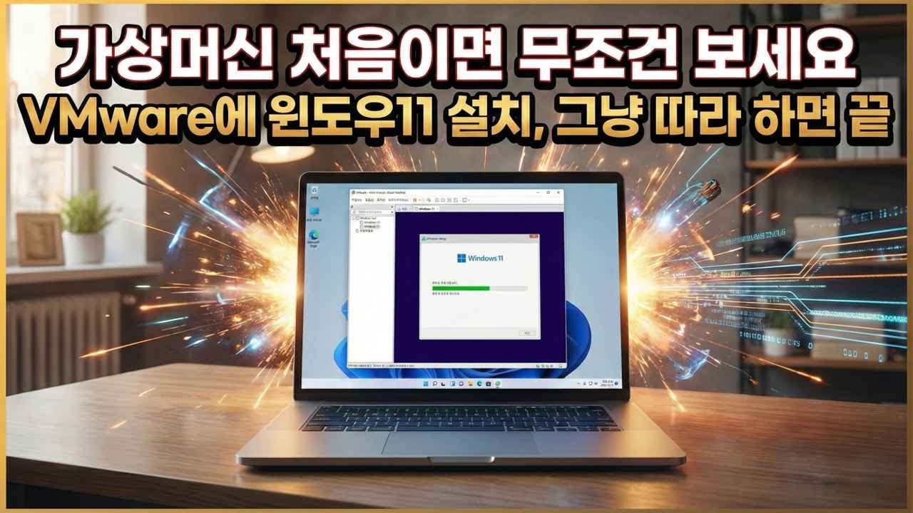 가상머신 처음이면 무조건 보세요!! VMware에 윈도우11 설치하는 방법 , 그냥 따라하면 끝!!