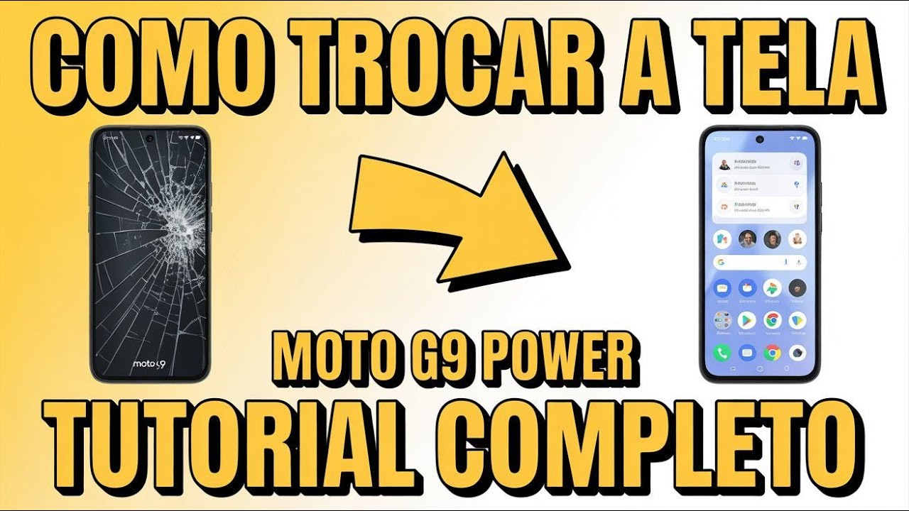 COMO TROCAR A TELA do Moto G9 Power | Passo a Passo Completo