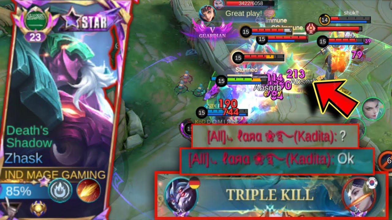 Kadita Said Ok But 🤣🤣!! Kadita Didn't Expect This !! Zhask vs Kadita Solo Rank Gameplay 