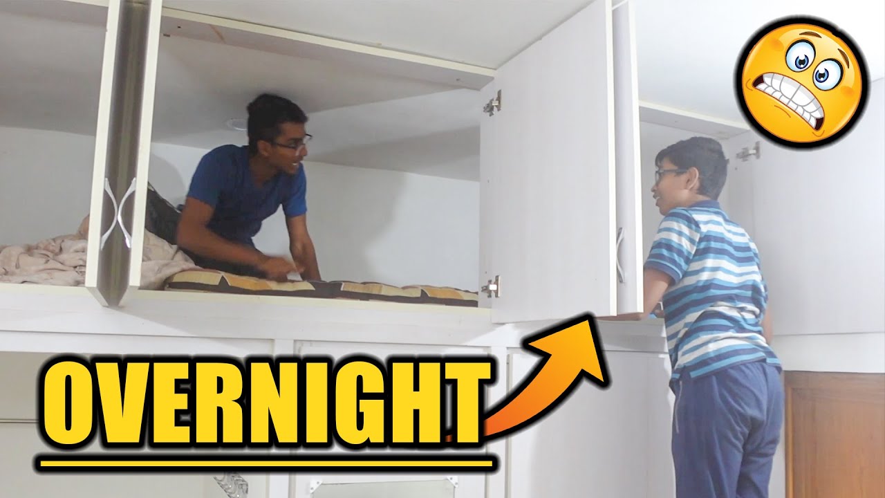 OVERNIGHT SLEEPING CHALLENGE 🤪 IN CUPBOARD / LAFT 😖😂 | VelBros Tamil