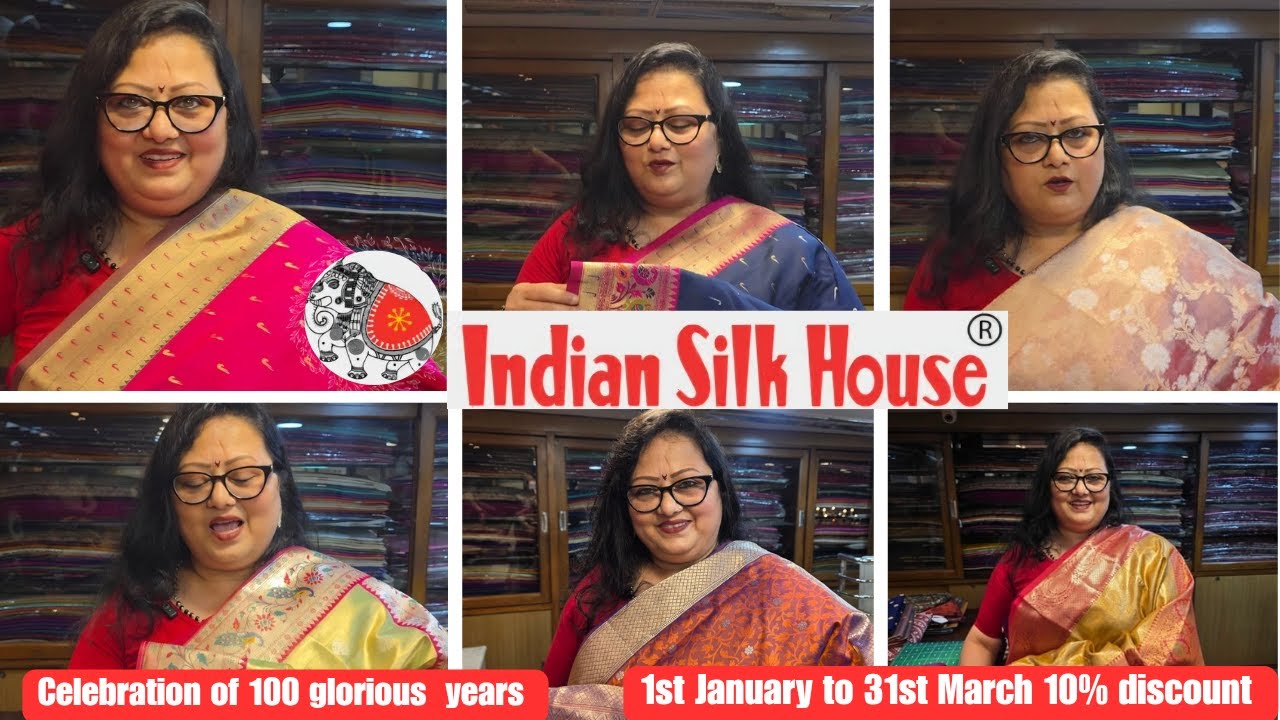 INDIAN SILK HOUSE : Draping six yards of legacy with grace and embodies centuries of tradition ।।