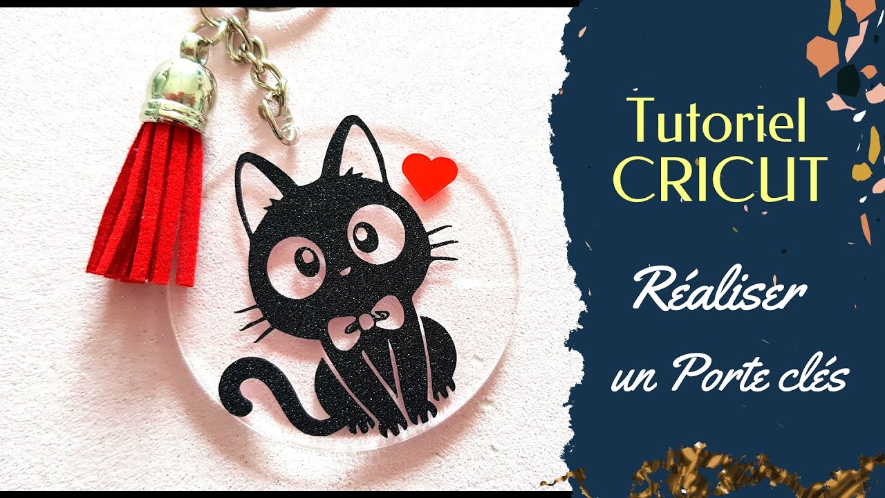 [Tuto CRICUT débutant ] Personnaliser un PORTE CLES (facile !)