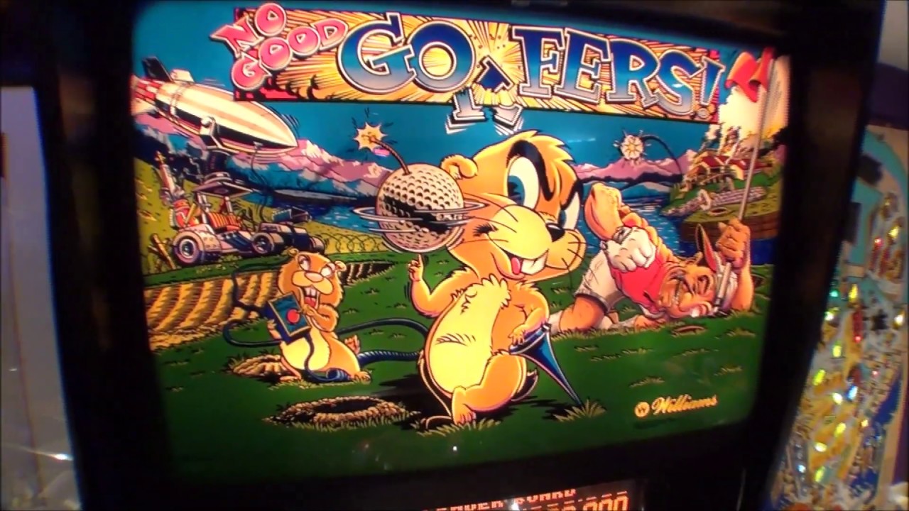 No Good Gofers Pinball Machine Williams 1997